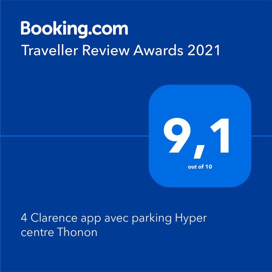 4 Clarence App Avec Parking Hyper Centre Thononアパートメント エクステリア 写真